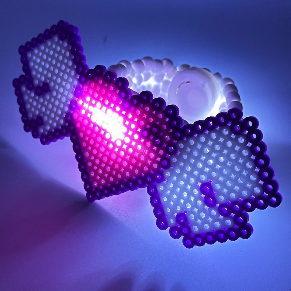 LASR Sweet Serenity Light Up Pendant Rave Kandi Bracelet